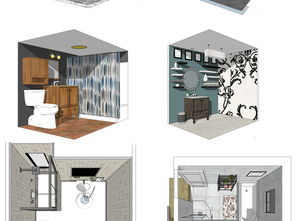 衛(wèi)具、水具、潔具衛(wèi)生間浴室SU模型設(shè)計(jì)圖下載